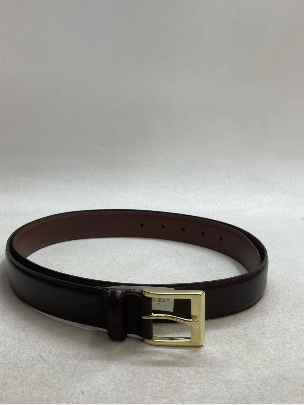 Coach Mahogany Brown Leather CLA Bridle Belt Brass Buckle FS5953 Sz 44